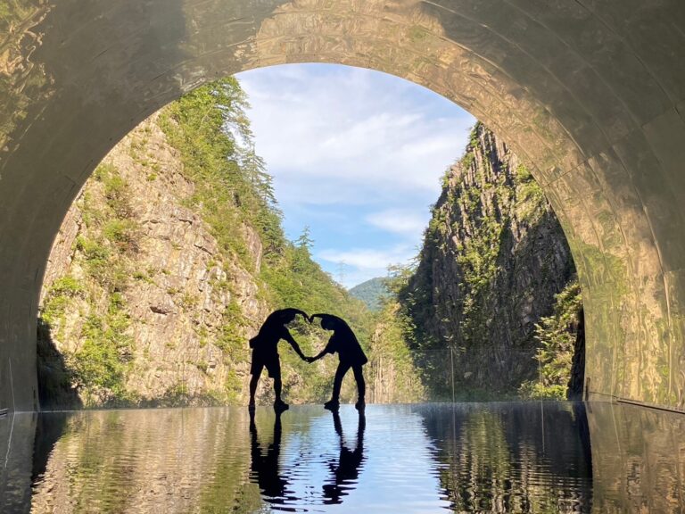 清津峡トンネルで・・